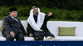 Presiden Republik Indonesia Prabowo Subianto dan Presiden Persatuan Emirat Arab (PEA) Sheikh Mohammed bin Zayed Al Nahyan (MBZ)